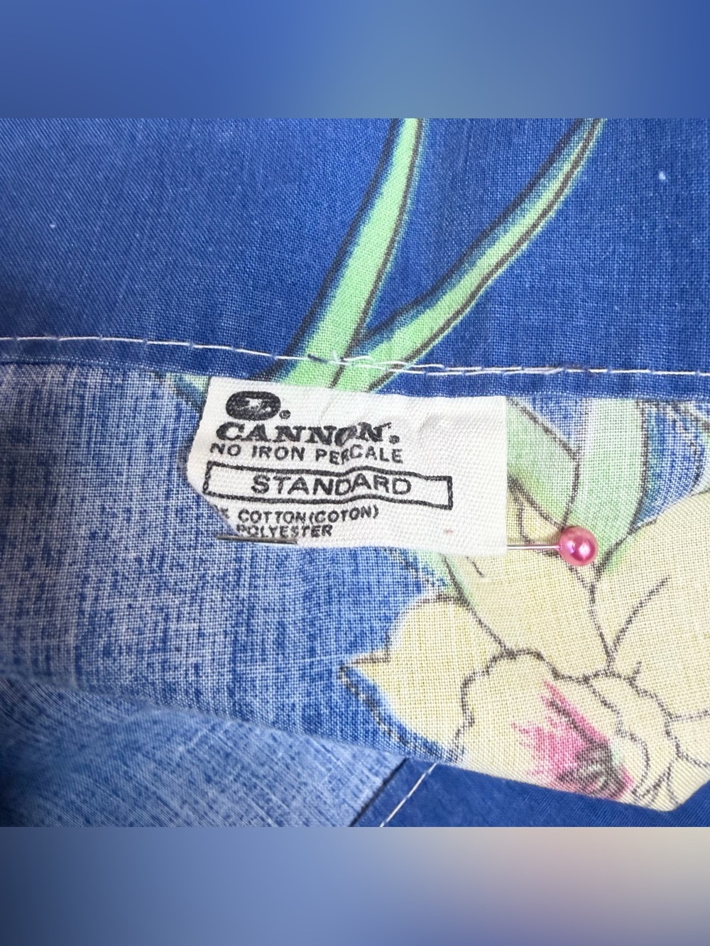 80s Cannon Spring Floral Full Sheet Set - Picture 3 of 6